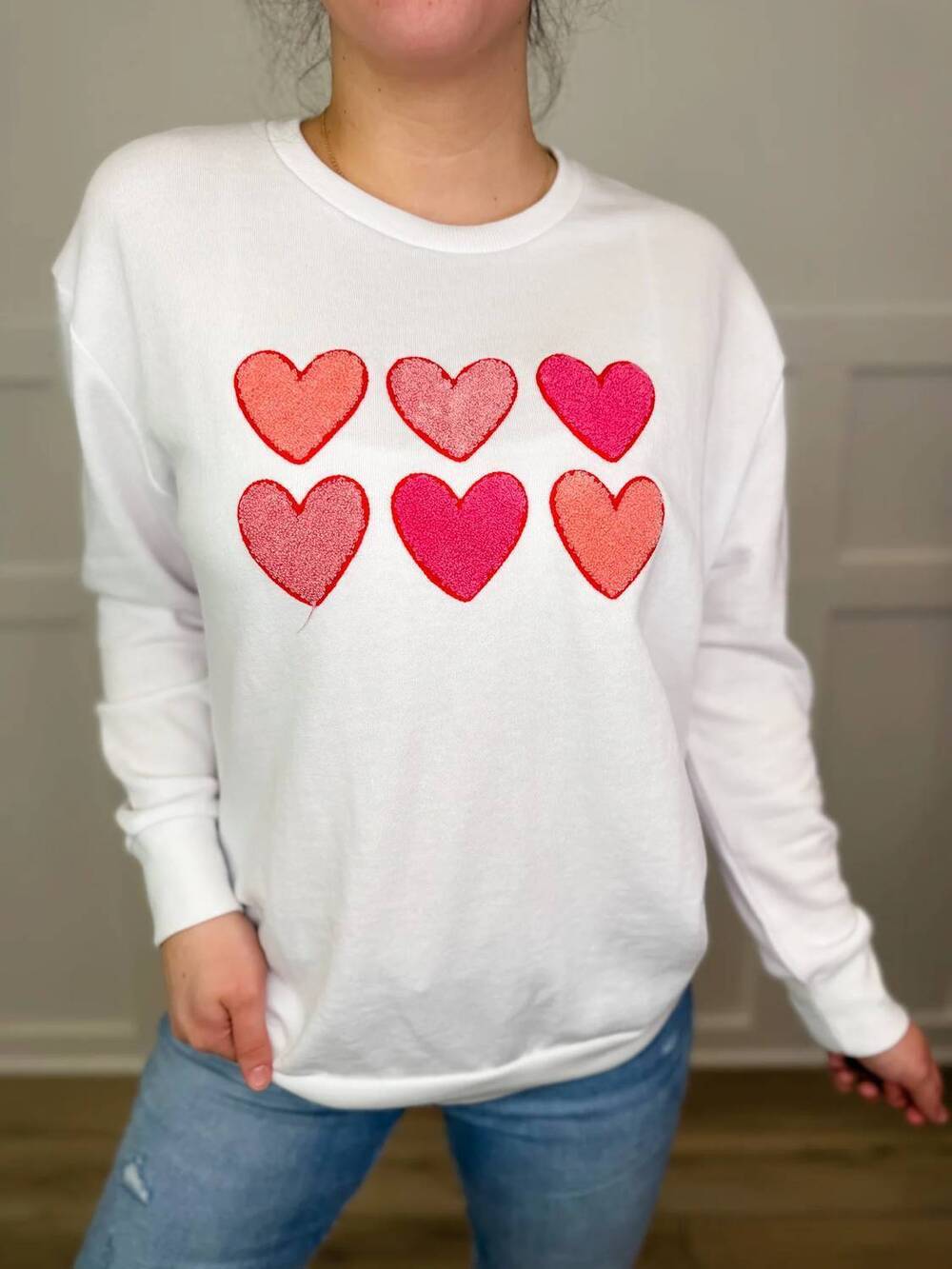NEW THE ROYAL STANDARD you are loved sweatshirt in white